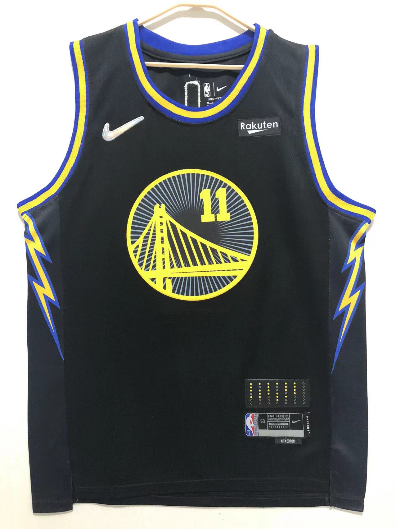 2022 Men Golden State Warriors #11 Thompson black city edition new Nike NBA Jerseys->golden state warriors->NBA Jersey